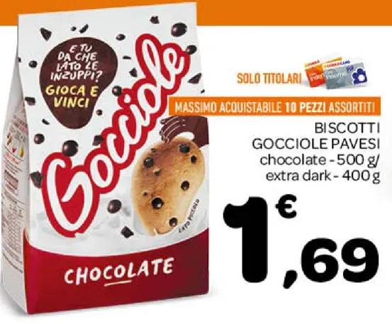 BISCOTTI GOCCIOLE PAVESI